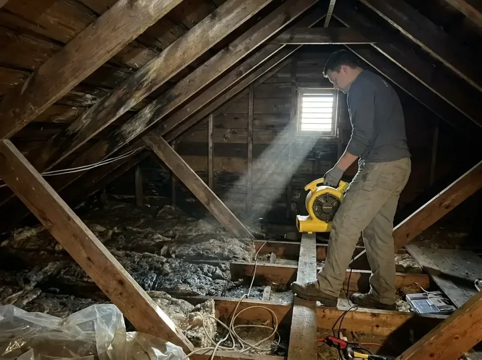 attic-water-damage-drying-proc-007 — frequently asked questions, Emergency Water Extraction & 24/7 Flood Response in Bargain…